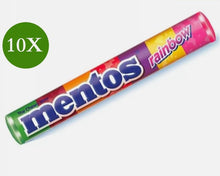 Load image into Gallery viewer, 10 Pack X Mentos Chewy Candy Rainbow Fruity Flavor Halal (29 Gram) منتوس
