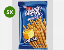 Load image into Gallery viewer, 10 Pack X ETi Crax Spicy and Cheese Flavor Biscuit Sticks (45 Gram)
