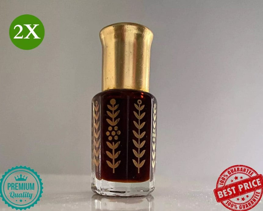 2X Black Musk Al Tahara Perfume (6.0 ml) مسك الطهارة الأسود