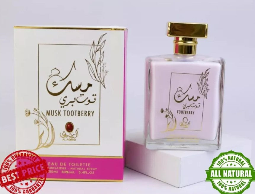 AlAQEEQ TootBerry Musk AL Tahara Concentrated Perfume oil 100ml مسك توت بري