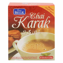 Load image into Gallery viewer, 4X Sticks Chai Karak Instant Tea With Skimmed Milk, Creamer,Sugar &amp; Cardamom كرك
