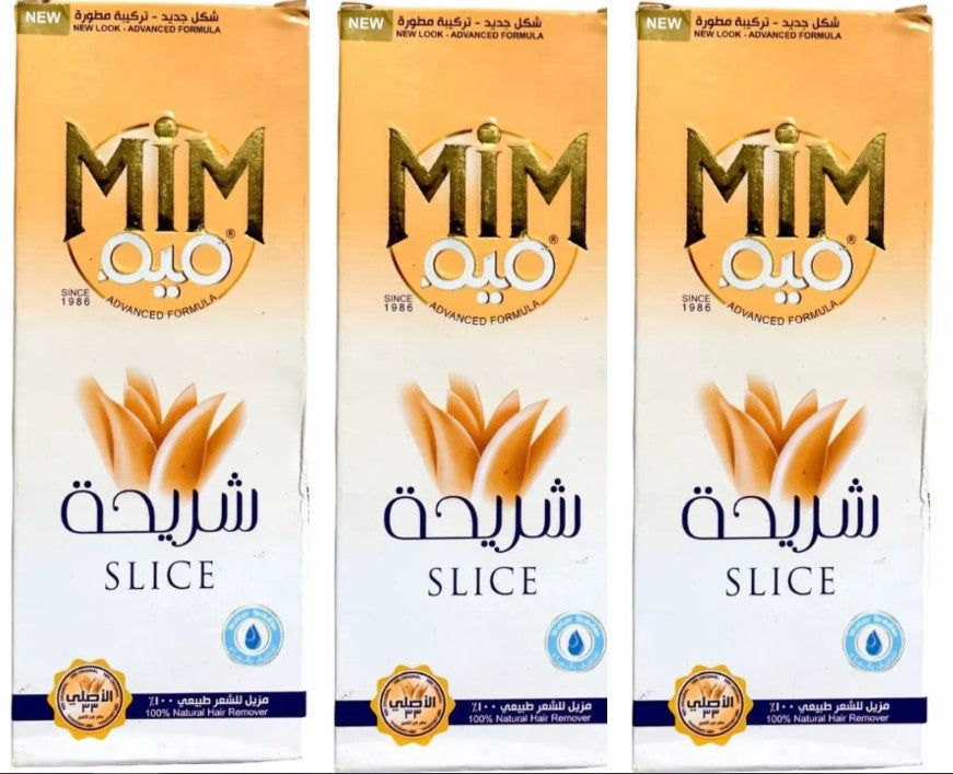 3 Pack X Mim Slice Natural Hair Remover Paste Advanced Formula ,90gram