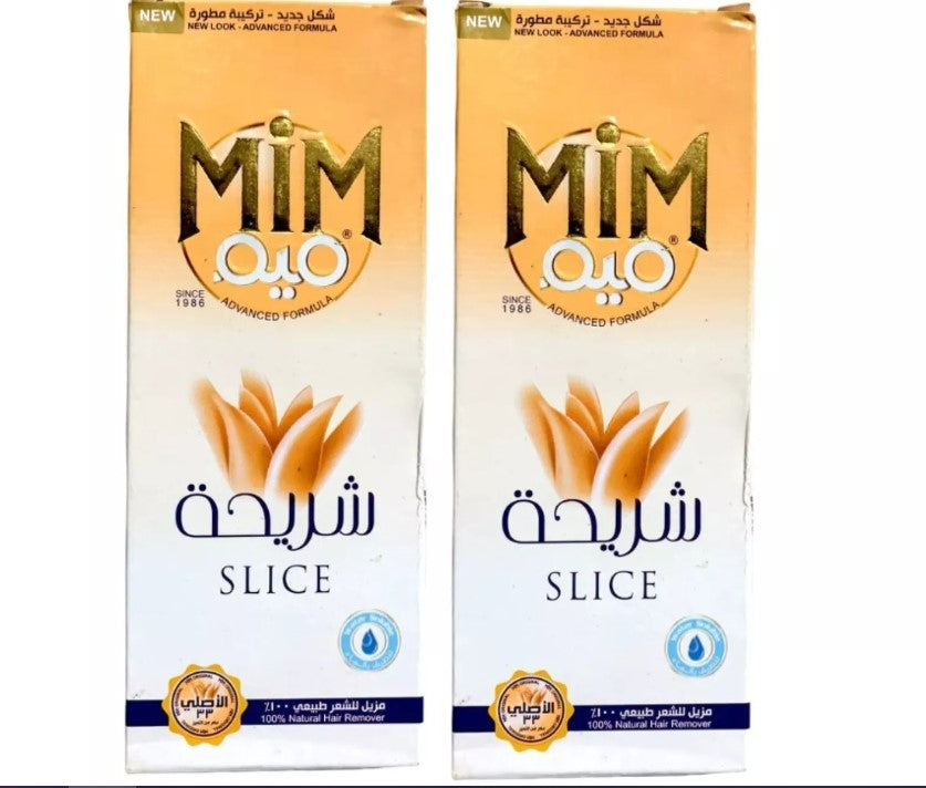 2 Pack X Mim Slice Natural Hair Remover Paste Advanced Formula ,90gram