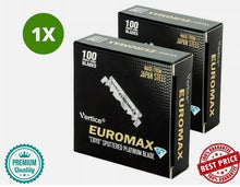 Load image into Gallery viewer, 1 Pack X EuroMax Single Edge Half Blades Platinum Coated Blades &quot;Free Shipping&quot;
