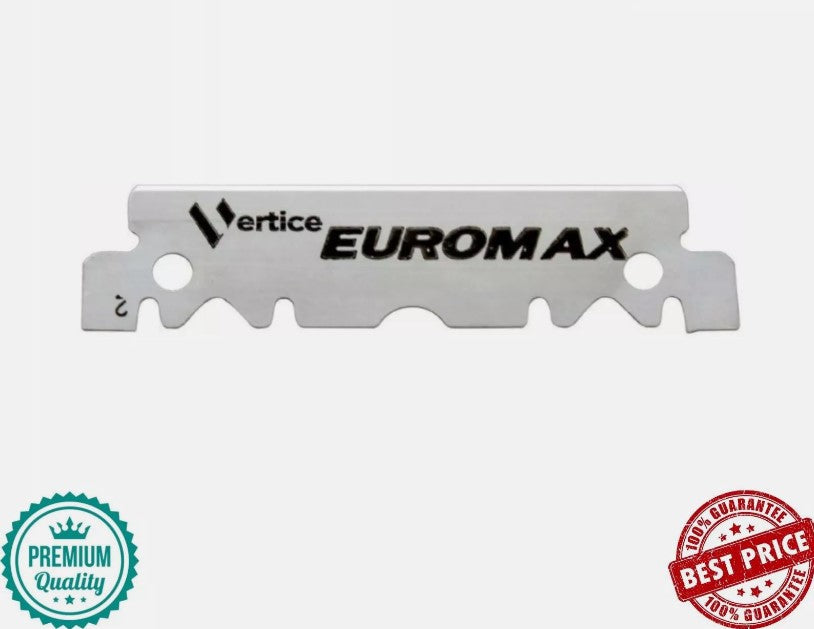 1 Pack X EuroMax Single Edge Half Blades Platinum Coated Blades 