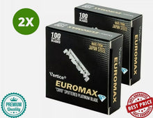 Load image into Gallery viewer, 2 Pack X EuroMax Single Edge Half Blades Platinum Coated Blades &quot;Free Shipping&quot;
