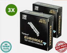 Load image into Gallery viewer, 3 Pack X EuroMax Single Edge Half Blades Platinum Coated Blades &quot;Free Shipping&quot;
