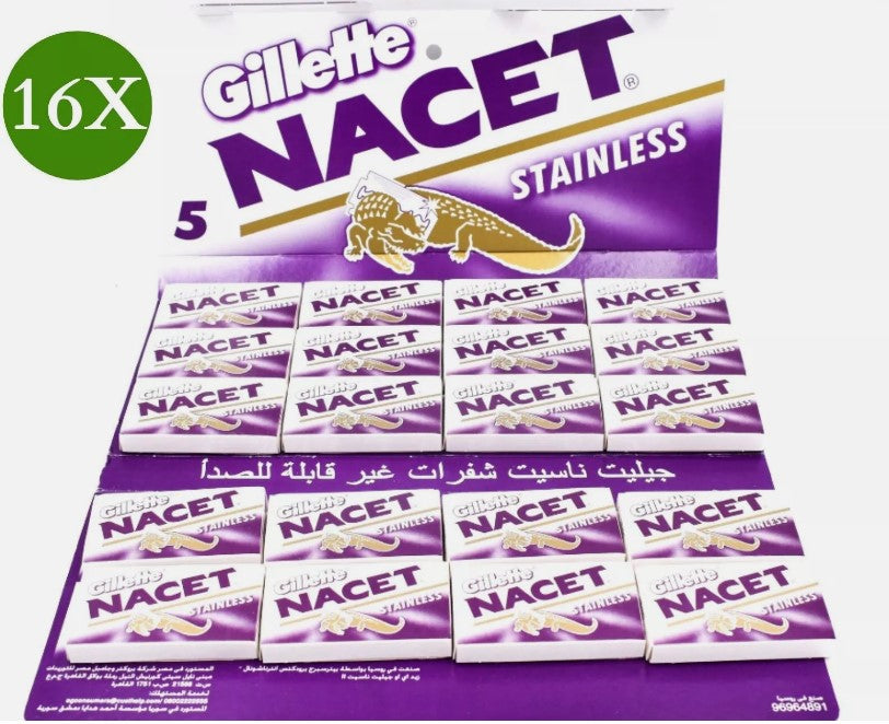 1600X Double Edge Razor Blades Gilette NACET Stainless Russia Men's Razors