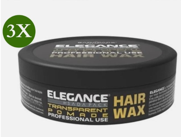 3 Pack X Elegance Transparent Pomade Supper Strong Hair Wax اليجانس