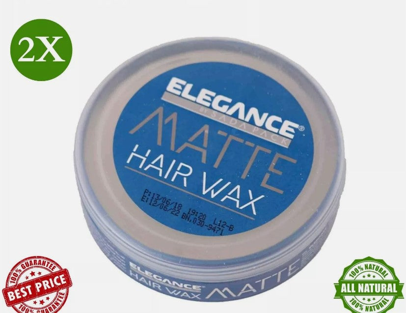 2X Elegance Matte Hair Wax 140g - matte cream اليجانس واكس