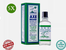 Load image into Gallery viewer, 5 X AXE Brand Universal Oil Quick relief of Cold &amp; Headache (3 ml) دهان أبو فاس
