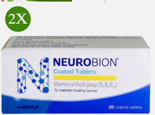 Load image into Gallery viewer, 2X Neurobion - Vitamin B1, B6, B12/Nerve Relief, Numbness &amp; Tingling -20 Tablets
