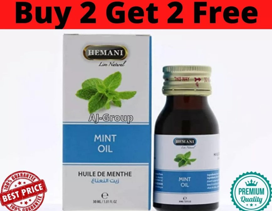 Hemani Mint Oil 30 ml زيت النعنع هيماني ✯ BUY 2 GET 2 FREE ✯