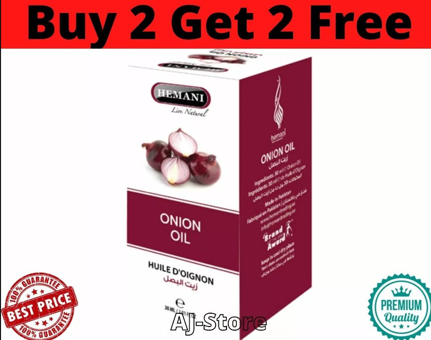 1X Hemani Onion Natural 100% Oil 30 ml زيت البصل✯ BUY 2 GET 2 FREE ✯