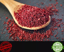 Load image into Gallery viewer, (40 g/1.4 Oz) ORGANIC SUMAC Spice Ajloun-Jordan dried grounded سماق بلدي
