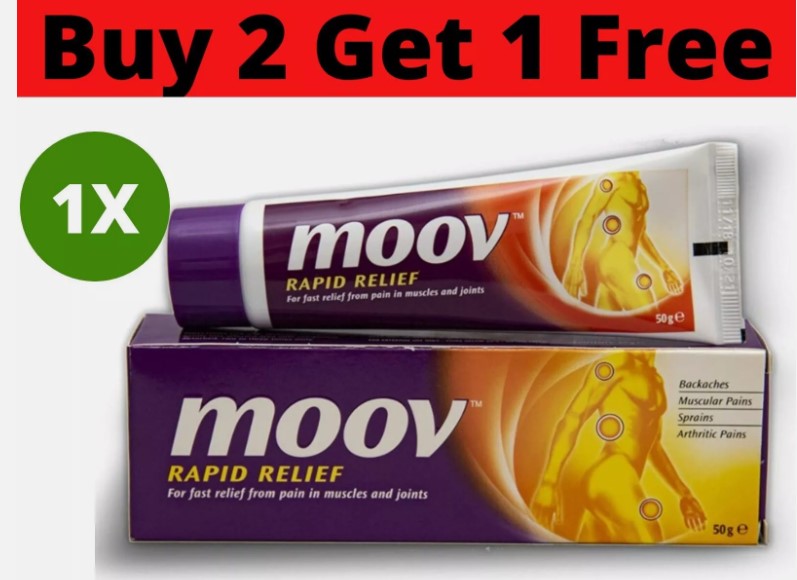 1X Moov Rapid Pain Relief Cream For Muscles (100 g) ✯ BUY 2 GET 1 FREE ✯
