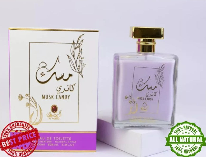 AlAQEEQ Musk AL Tahara Candy Concentrated Perfume oil 100ml مسك كاندي