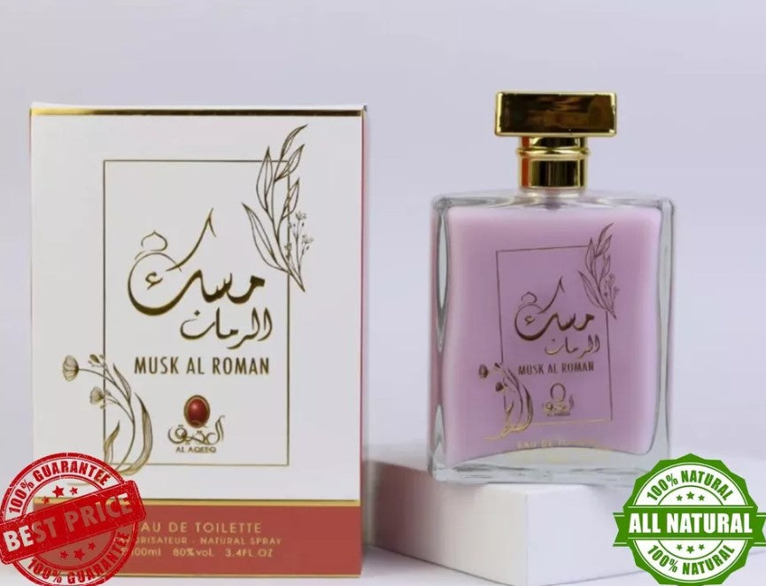 AlAQEEQ Musk AL Roman Concentrated Perfume oil 100ml مسك الرمان