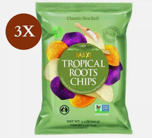 Load image into Gallery viewer, 3 Pack X Maxi Tropical Roots Chips- Original Sea Salt Flavor- 100 gram
