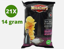 Load image into Gallery viewer, 21 Pack X Mega Potato Chips Salt &amp; Vinegar Flavor ( 14 Gram)
