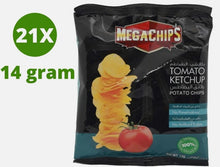 Load image into Gallery viewer, 21 Pack X Mega Potato Chips Tomato Ketchup Flavor ( 14 Gram)
