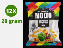 Load image into Gallery viewer, 12 Pack X Molto Chips Mix With Paprika Flavor (20 Gram) مولتو شيبس Free Shipping
