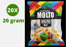 Load image into Gallery viewer, 20 Pack X Molto Chips Mix With Paprika Flavor (20 Gram) مولتو شيبس Free Shipping

