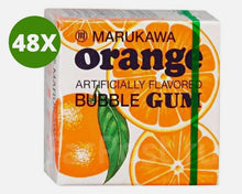 Load image into Gallery viewer, 48 Pieces X Japanese Marukawa Orange Flavored Fusen Gum (5.4 gram/Piece)
