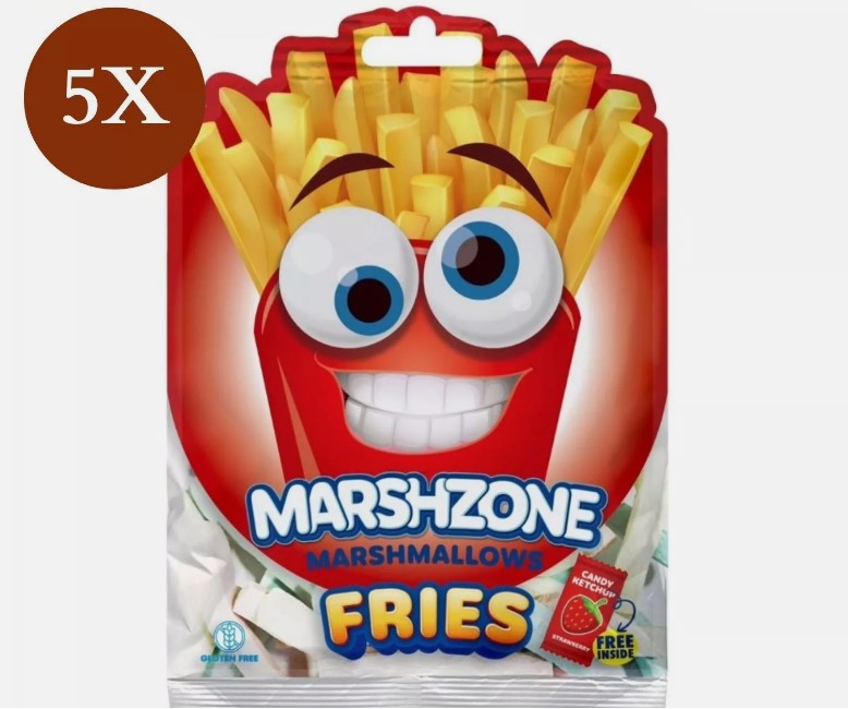 5 Pack X Marshzone Marshmallows Fries Candy ( 20 g) حلوى المارشملو