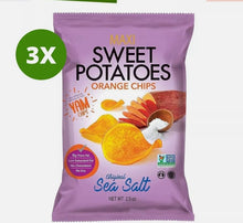 Load image into Gallery viewer, 3 Pack X Maxi Sweet Potatoes Orange Chips-YAM Sea Salt Flavor- 70 gram
