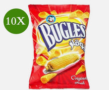 Load image into Gallery viewer, 10 Pack X Mr. Chips Bugles Original Corn Flavor 35 Gram بيوقلزمستر شيبس
