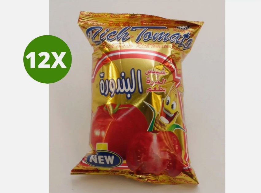 12 Pack X Halawani Rich Tomato Corn Chips Tomato Flavor ( 19 gram)