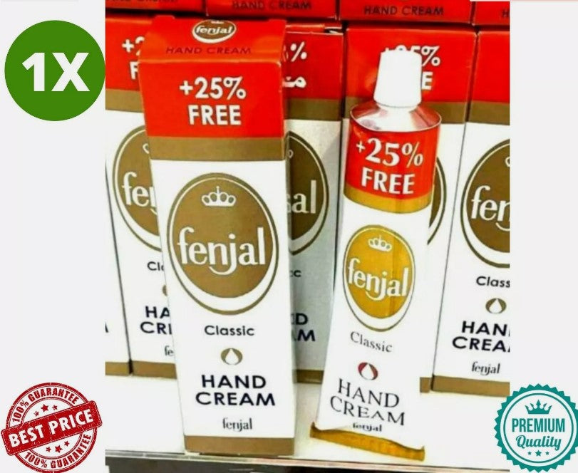 1X Fenjal Classic Hand Cream Silicone & glycerine 80ml + 20ml free