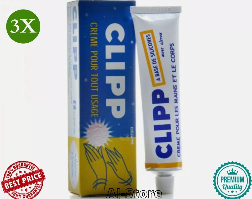 3X CLIPP Cream Universal Hands & Body 62G Lebanon Smoothing & Rejuvenating Cream