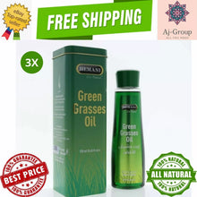 Load image into Gallery viewer, 3X Hemani Green Grasses Oil 100% Natural (250 ml) زيت الحشيش لتكثيف الشعر
