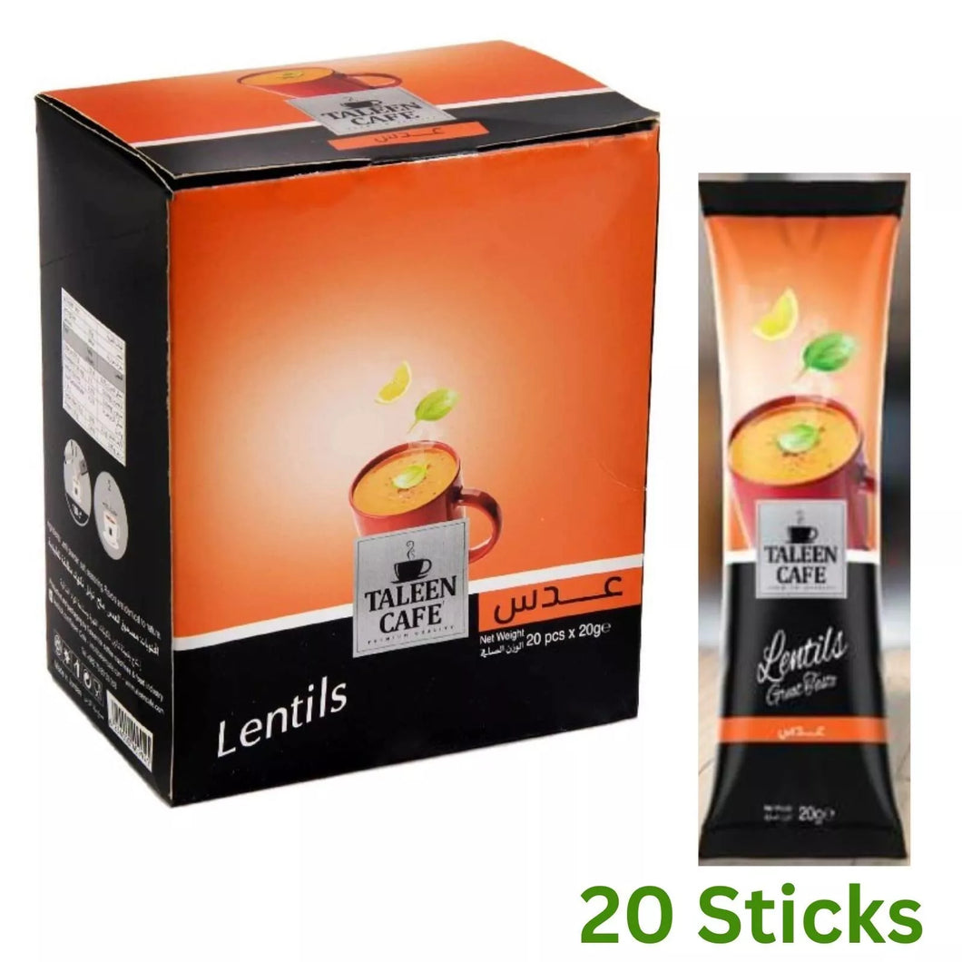 20 Pieces X Taleen Café Instant Soup Lentil (20 Gram) تالين شوربة عدس