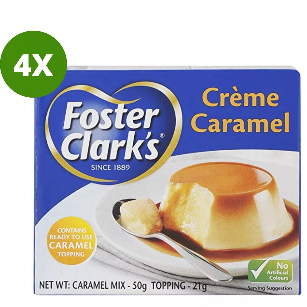 4 Pack X Foster Clark's Creme Caramel Mix and Topping, 71 Gram كريم كراميل