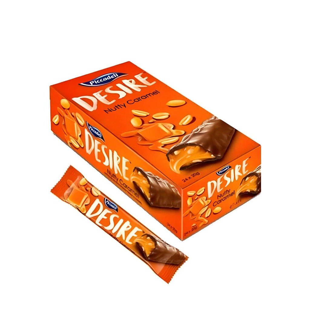 24 Pieces X Piccadeli Desire Nutty Caramel chocolate (20 gram)