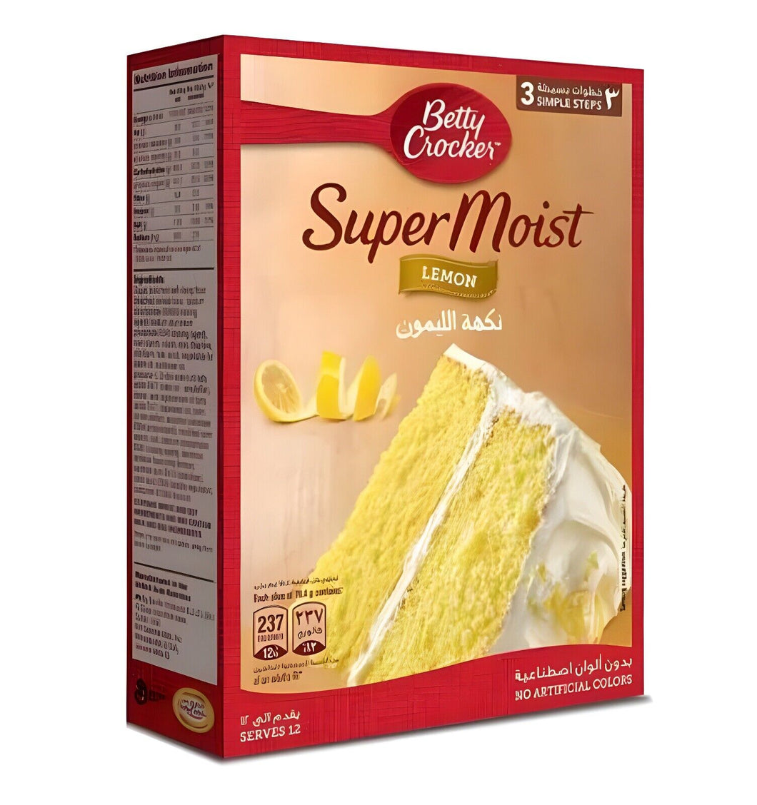 Betty Crocker Super Moist Lemon Cake Mix Rich Taste & No Artificial Color