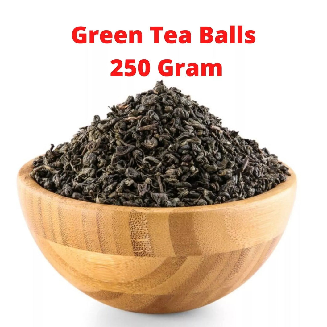 (250 Gram) 100% Pure Green Tea Small Balls Coarse Leaves healthy Drink