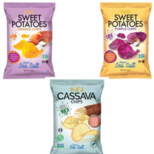 Load image into Gallery viewer, 3 Pack X Maxi Sweet Potatoes and Cassava Chips- Original Sea Salt Flavor
