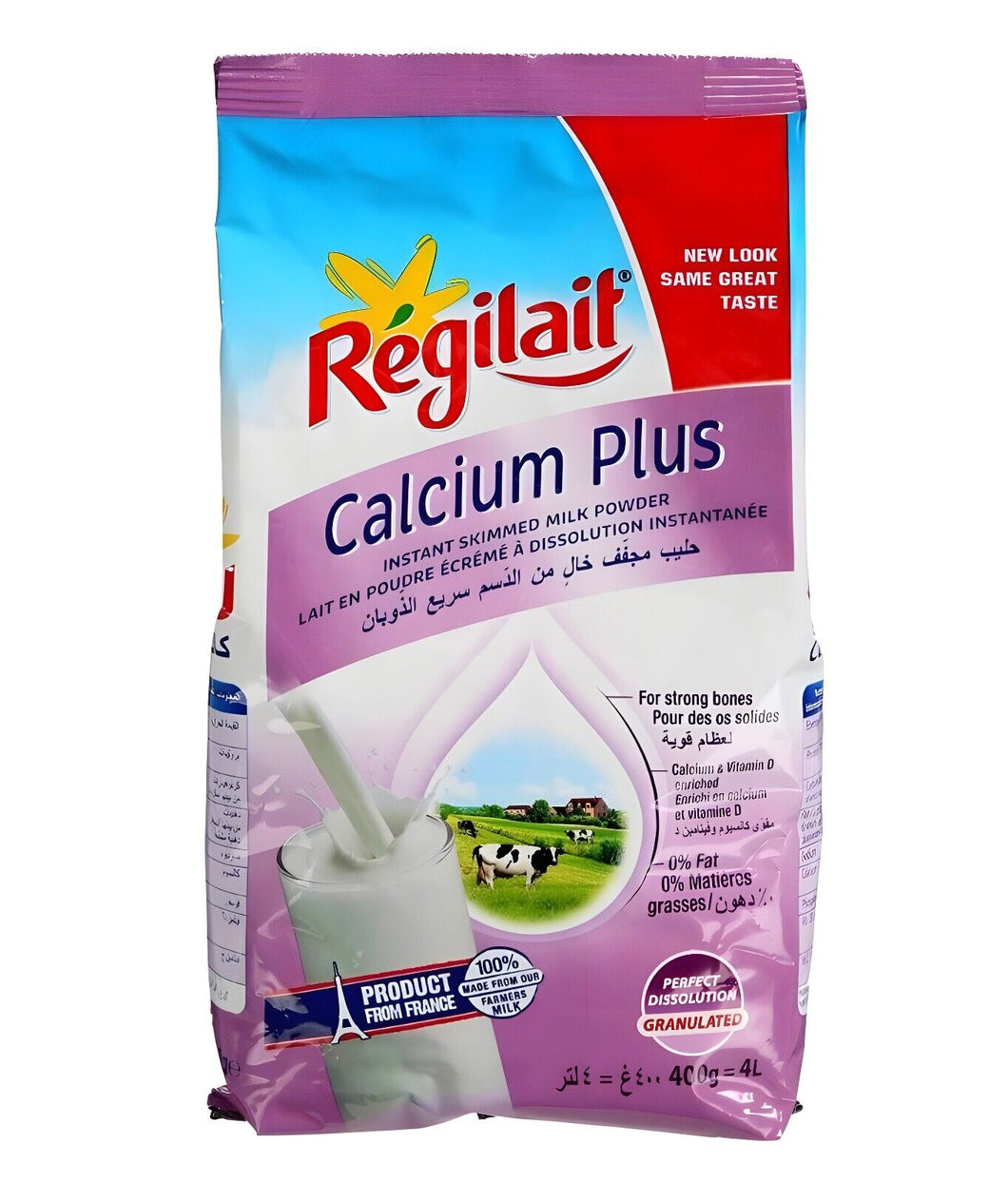 Regilait Calcium Plus Instant Skimmed Powder Milk (400 gram) حليب بودرة