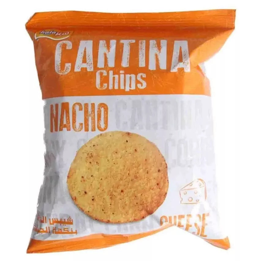 14 Pack X Hala Chips Cantina Nacho Cheese Flavor 30 Gram هلا شيبس