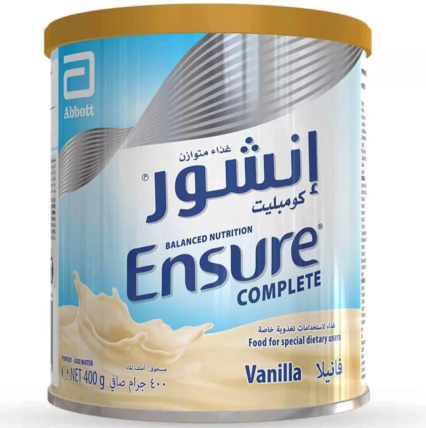 Ensure Complete Vanilla Flavor Milk Powder (400 Gram) إنشور كومبليت فانيلا