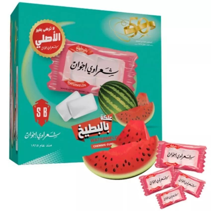 Chewing Gum Watermelon Sharawi 100 Small Pieces علكة بالبطيخ...