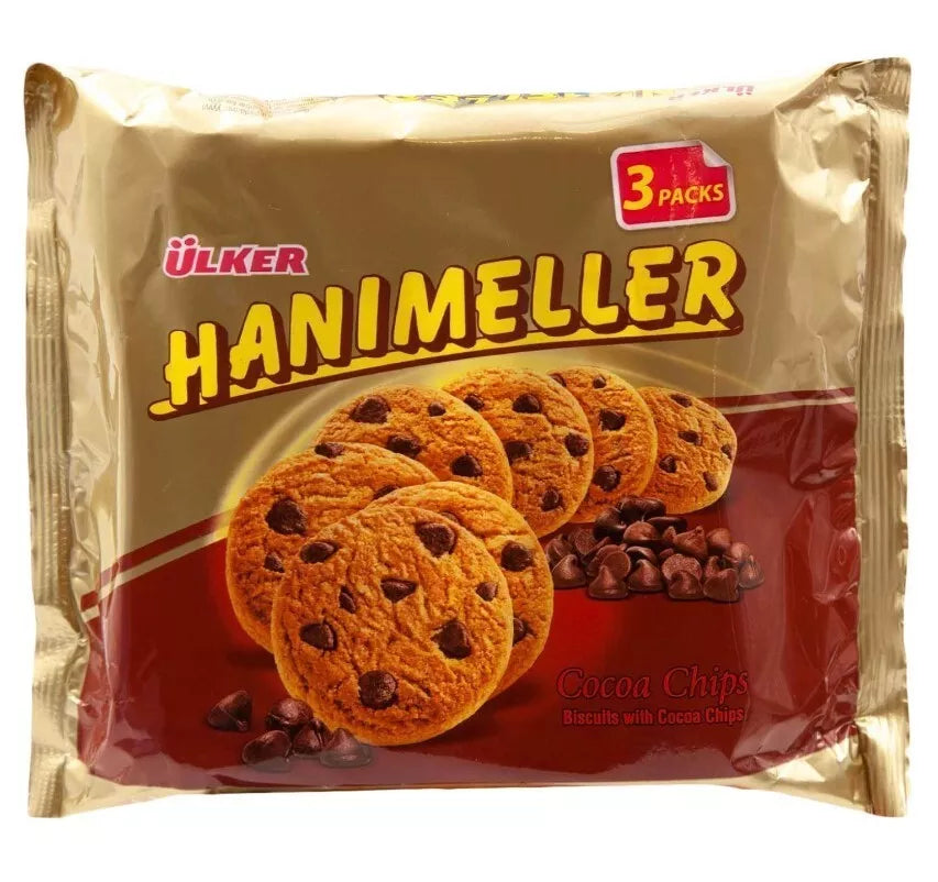 3 Pieces X Ulker Biscuits Hanimeller Cocoa Chips (82 Gram)
