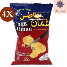 Load image into Gallery viewer, 4 Pack X Chips Oman Original chilli flavor Potato Chips Family Size (100g)
