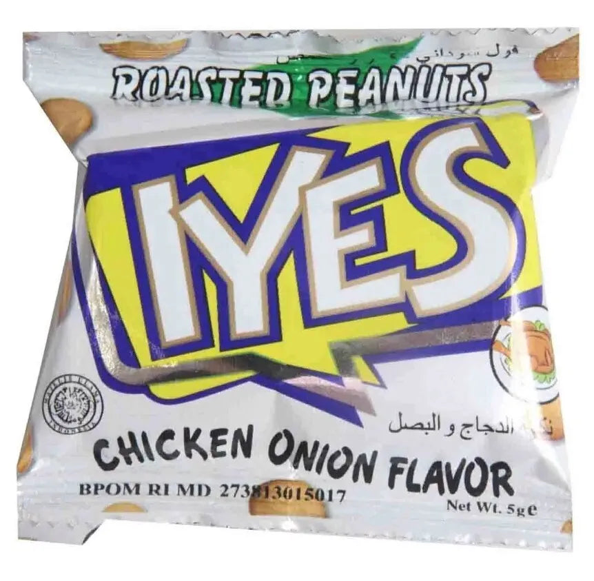 30 Packet X IYES Peanuts Chicken Onion Flavor (5 Gram) فستق بنكهة الدجاج والبصل