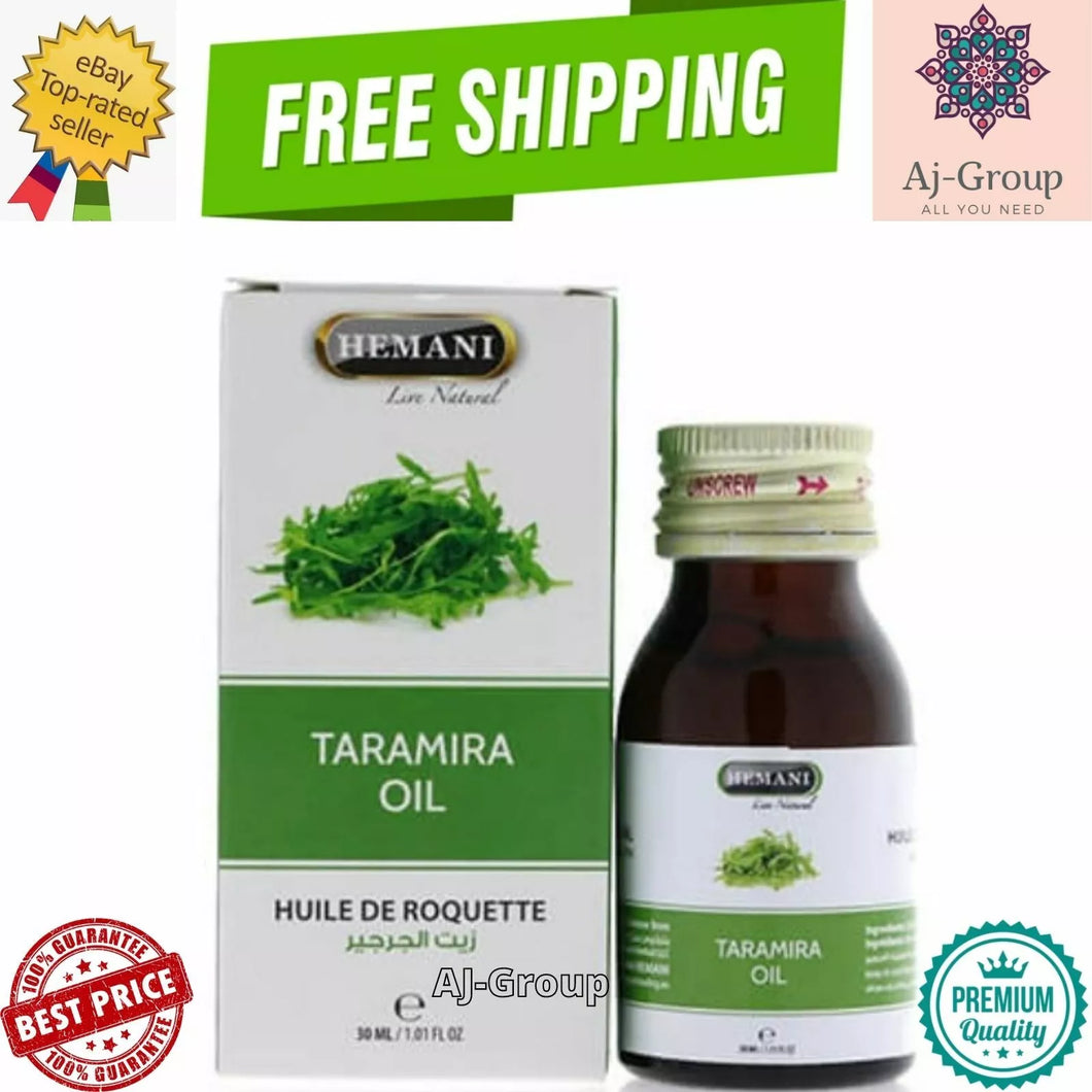 5X HEMANI Taramira Watercress Oil Natural For Healthy & Strong Hair Halal 30 ml