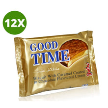 Load image into Gallery viewer, 12 Pcs X Good Time Biscuit With Caramel Coated In Chocolate Snack Jabri

